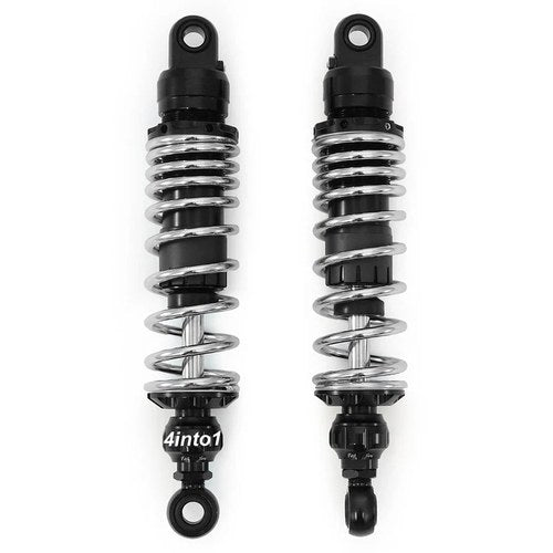 Adjustable Black Chrome Performance CNC Shocks - Eye / Eye - 310-320mm for Honda