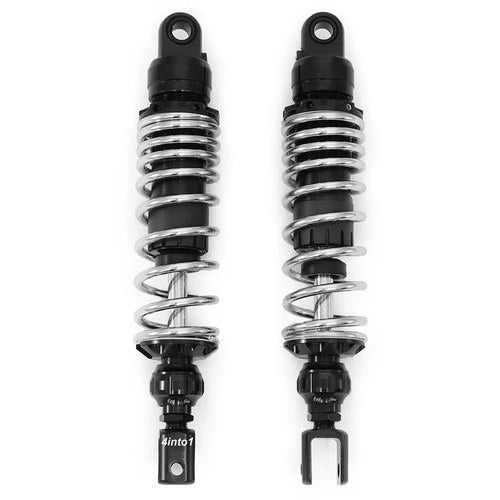 Adjustable Black Chrome Performance CNC Shocks Eye / Clevis 320-330mm for Suzuki