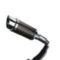 Delkevic 8" Carbon Slip-On Round Muffler - Kawasaki Versys-X 300 - 17-21 Exhaust