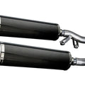 Delkevic 18" Carbon Fiber Slip-On Oval Muffler - Kawasaki ZG1000 - 86-06 Exhaust