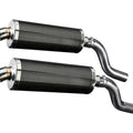 Delkevic 14" Carbon Slip-On Oval Mufflers - Kawasaki Ninja 1000 - 11-19 Exhaust