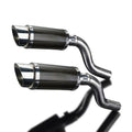 Delkevic 8" Carbon Slip-On Round Mufflers Kawasaki Ninja 1000 - 14-17 Exhaust