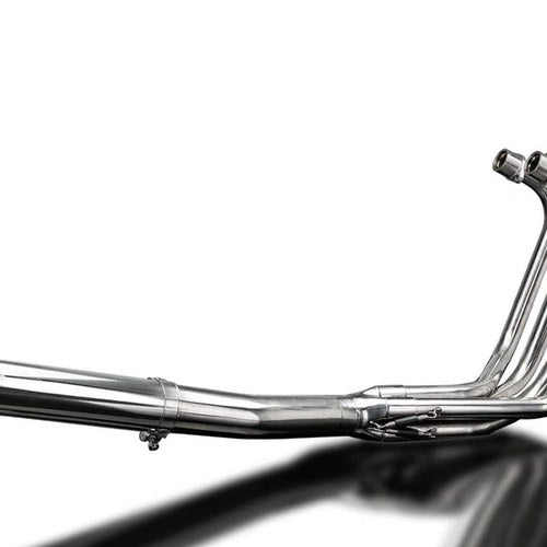 Delkevic Full 4-1 Exhaust Classic Straight Muffler - Suzuki GS750 - 77-79
