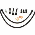 Short Stainless Steel Brake Line Kit Clubman Drag Bars - CB360/450/500/550/750