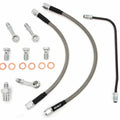 Short Stainless Steel Brake Line Kit Clubman Drag Bars Honda CB450K/500/550/750