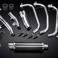 Delkevic Full 4-1 Stainless Exhaust 14" Carbon Round Muffler Honda CB1100A 13-14