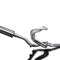 Delkevic Full 4-1 Exhaust System High Mount Stubby 14" Oval Muffler Honda VFR800