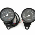 Mph Mini Speedometer w/ Indicator Lights 2240:60 & Tachometer 1:4 - Black - LED