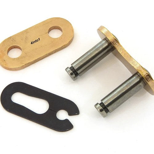 Fire Power Gold Motorcycle Chain Master Link - Clip Type - 420