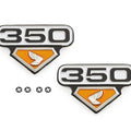 Side Cover Emblems - Left & Right - Honda CB350G CB350K CL350K5 - 1973