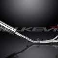 Delkevic 4-1 Full Exhaust 14" Stainless Oval Muffler - Honda CBR600 - 1991-1998