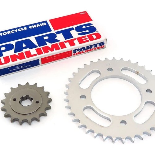 Parts Unlimited Chain and Sprocket Kit Front and Rear - Honda CB550F CB550K