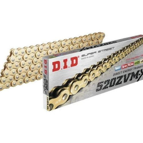 D.I.D Did 520 ZVM-X Super Street X-Ring Motorcycle Chain - Gold - 130 Link