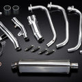 Delkevic Full 4-1 Stainless Exhaust 17" Tri-Oval Muffler Honda CB1100A - 13-14