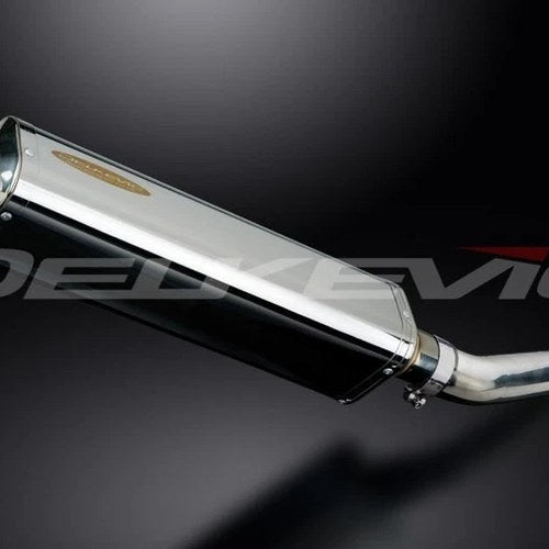Delkevic 17" Stainless Tri-Oval Muffler - Yamaha YZF600R Thundercat 1995-2007
