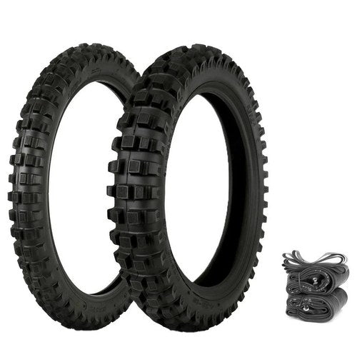 Kenda K257D Klassic 6 Ply Tires Tubes & Rim Strips Set Moto Honda CRF250R 04-18