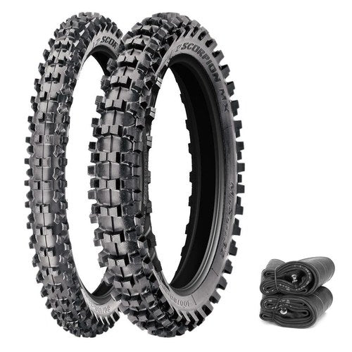 Pirelli Scorpion Mx32 Mid Soft Tires & Tubes Moto Motocross Honda CR125R 95-07