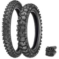 Metzeler MC360 Mid-Soft Tires & Tubes Set Motocross Honda CRF230F 03-09, 12-17