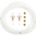 5 Feet 1/4" 6mm Clear Motorcycle Fuel Line Kit with 2 Clear Fuel Filter & Clips