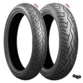 Bridgestone Battlax BT-46 Tire Set with Tires and Valves - Honda CB400T CB450T