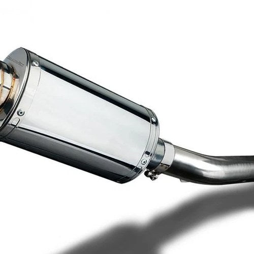 Delkevic 9" Stainless Oval Slip-On Exhaust Muffler - Yamaha FZ-1 FZS1000 - 06-14