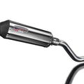 Delkevic 13.5" Stainless X-Oval Slip-On Exhaust - Kawasaki KLR650 KLR650E 08-24
