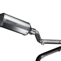 Delkevic 10" Titanium X-Oval Slip-On Exhaust Muffler - Suzuki DR-Z400S 2000-2023