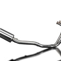 Delkevic Full 2-1 System 9" Stainless Oval Exhaust Kawasaki GPZ500S Ninja 87-09