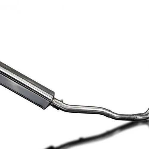Delkevic Full 2-1 System 17" Stainless Tri-Oval Pipe Kawasaki GPZ500 Ninja 87-09
