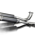 Delkevic Full 4-2 System 14" Carbon Round Exhaust - Honda GL1100 Goldwing 80-83
