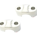 Set of 2 - Genuine Honda Chrome Handlebar Clamps 95014-22100 CA175 CL175 CB450