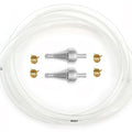5 Feet SP1 1/4" 6mm Clear Fuel Line Kit w/ Titanium Aluminum Fuel Filter & Clips
