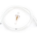 1/4" 6mm Clear Motorcycle Fuel Line & Clear Filter Set