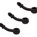3 Pack 35 Degree Black Banjo Brake Line Fitting Size #3 Fits 10mm or 3/8" bolt