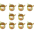 10 Pack Heavy Duty Fuel Line Spring Clips Hose Clamp - 5/16" Inch Line ID= 7/16"