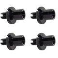 4 Pack Universal Black Metric Cable Adjuster 8mm M8 Motorcycle ATV Clutch Brake