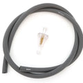 3 Feet Grey 5.3mm 1/4 inch Motorcycle Fuel / Vent Line & Clear Fuel Filter Set