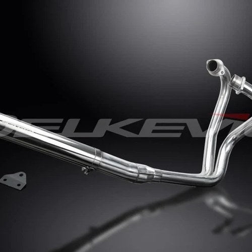 Delkevic Full 2-1 Exhaust System Stainless Steel Muffler - Yamaha XS650SE 78-85