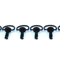 6x Genuine Dzus Bolts Studs Black Motorcycle Fairing Fasteners 17mm Yamaha Honda