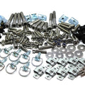 158 Piece Universal Race Track Pack Motorcycle Fairing Frame Bolts Fixings Dzus