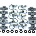 Dzus Fastener Motorcycle Fairing Fairings Fasteners D Ring Bail Handle x10 Kit