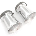2 Pack Universal Motorcycle Silver Carburetor Air Filter Velocity Stack 50mm ID