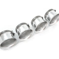 4 Silver Motorcycle Shorty Velocity Stacks - 54mm - Honda CB900 CB1000 CB1100