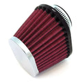 Chrome Performance Oval Pod Filter - 39mm - Honda Kawasaki Suzuki Yamaha - CB750
