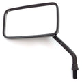Black Rectangular Cruiser Chopper Screw In Mirror - 10mm - Honda Kawasaki Suzuki
