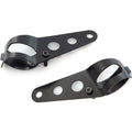 Black Motorcycle Headlight Mounting Brackets Fits 38mm - 50mm Fork Tubes