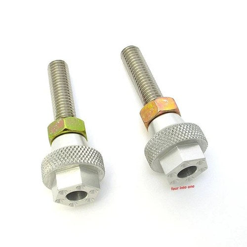 Joker Machine Cafe Axle Adjuster Screws - 8mm - Silver 12-081S (Pair)