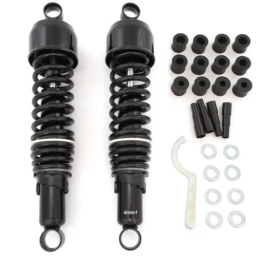 Black Performance Motorcycle Rear Shocks 335mm 13 1/8" Fits Kawasaki Lower Eye
