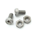 Motorcycle Battery Terminal Bolt Set - M6 x 10mm - Stainless Steel - 5BNBSSF6M
