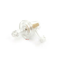 Compact Clear Inline Fuel Filter - 90 Degree - 1 5/8" x 1 1/4" - Motorcycle
